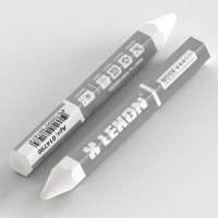 Мелок восковой для мокрых и грязных поверхностей 15*105мм LEKON WOSK белый 12/144