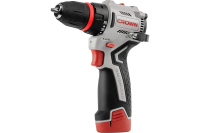 Дрель-шуруповерт аккум бесщеточ. 12V Li/2*2,0 CROWN CT21129HQX-2 BMC 3 сменных патрона кейс