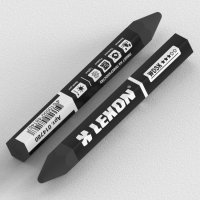 Мелок восковой для мокрых и грязных поверхностей 15*105мм LEKON WOSK черный 12/144