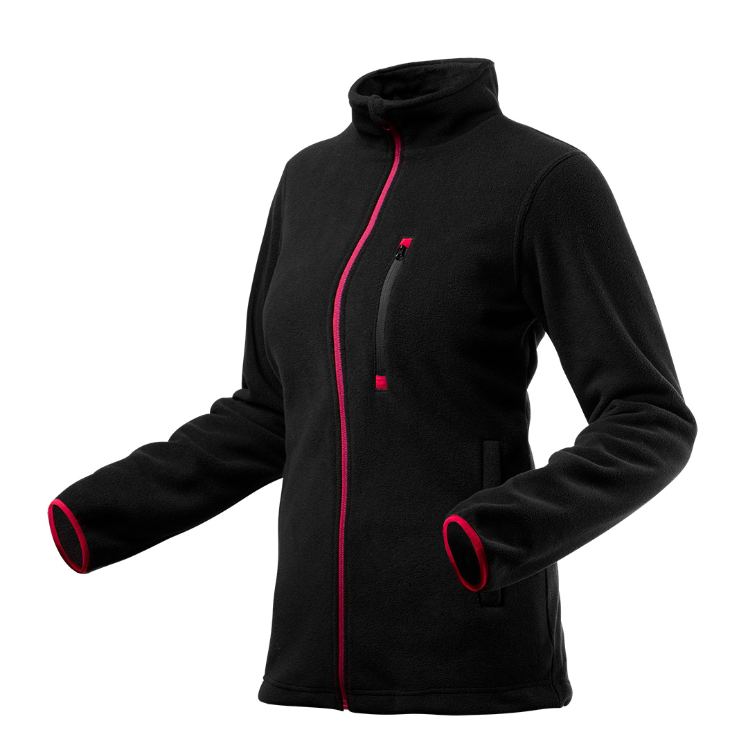 Блуза рабочая флисовая женская черная Woman Line, pазмер 48-50/XL Neo