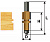 Фреза по дереву комбинированная универсальная Ø22.2х38.0 твердосплав ц/хв 12 ЭНКОР бокс
