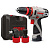 Дрель-шуруповерт аккум 12V Li/2*2,0 CROWN CT21072HQX-2 BMC +2 патрона кейс (S)