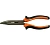 Плоскогубцы с изогн/губками-60° 200мм CrV двухкомп/ручки Квалитет подвес