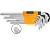 Набор ключей шестигранников Torx длинные 9шт. T10-T50 Ingco industrial пластик/бокс